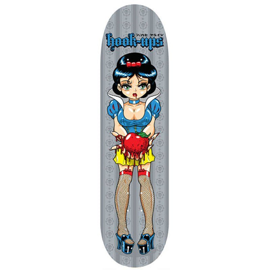 Hook-Ups Skateboards 8.25" x 32.25" Evil Snow White Skateboard Deck 5150 Skate Shop