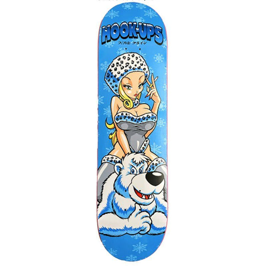 Hook-Ups Skateboards 8.25" x 32.25" Polar Girl Skateboard Deck 5150 Skate Shop