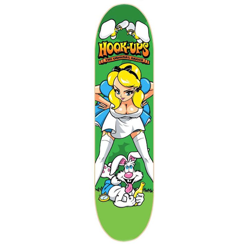 HOOK - UPS Skateboards 8.25" x 32.25" Alice & Friends Skateboard Deck