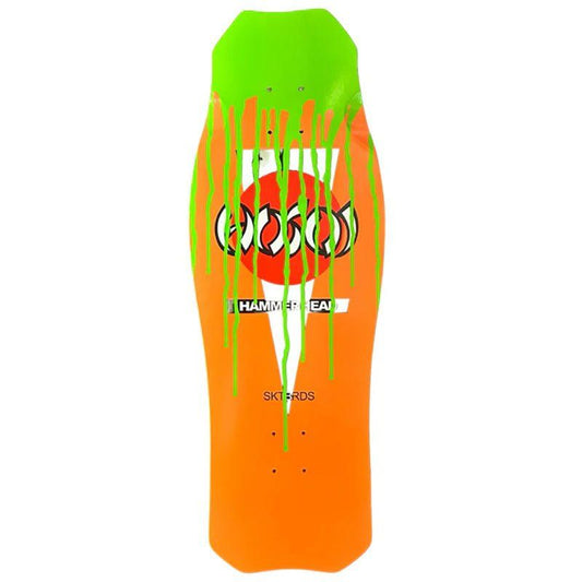Hosoi 10.5"x 31" "Slimed" Halloween 2024 OG Hammerhead Orange Skateboard Deck 5150 Skate Shop