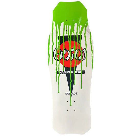 Hosoi 10.5"x 31" "Slimed" Halloween 2024 OG Hammerhead White Skateboard Deck 5150 Skate Shop