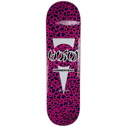 Hosoi 8" Hammerhead Leopard Popsicle Shape PINK Skateboard Deck (ON THE WAY) - 5150 Skate Shop