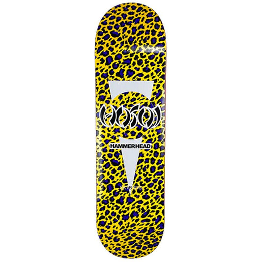 Hosoi 8" Hammerhead Leopard Popsicle Shape YELLOW Skateboard Deck (ON THE WAY) - 5150 Skate Shop