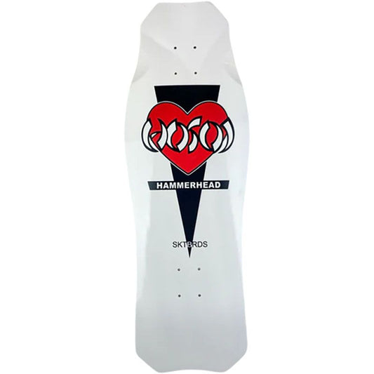 Hosoi Limited Valentines 2026 Heart OG WHITE Hammerhead Deck– 10.5"x31" 5150 Skate Shop