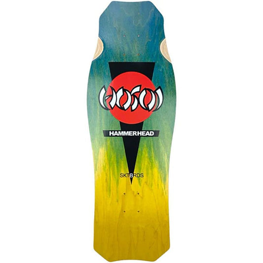 Hosoi O.G. Hammerhead Limited Two Tone Blue/Yellow Stain Deck– 10.5"x31" 5150 Skate Shop
