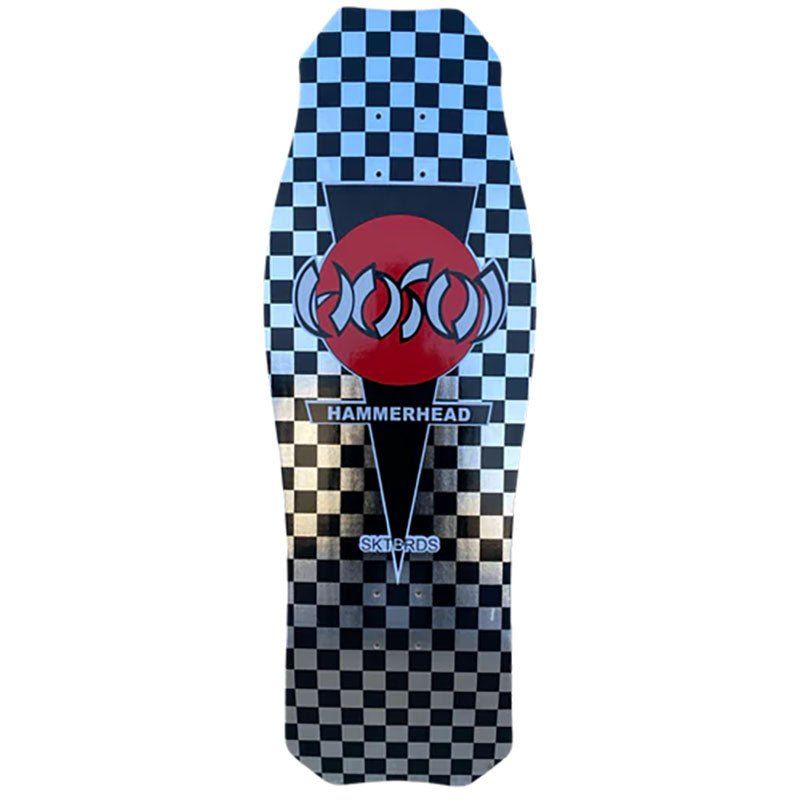 Hosoi Skateboards 10.5" x 31" O.G. Hammerhead Checkerboard Limited Colorway - Silver Foil Deck 5150 Skate Shop
