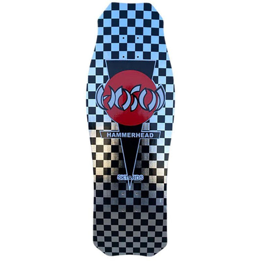 Hosoi Skateboards 10.5" x 31" O.G. Hammerhead Checkerboard Limited Colorway - Silver Foil Deck 5150 Skate Shop