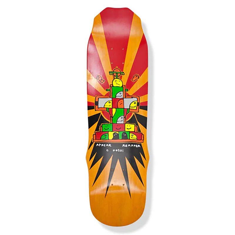 Hosoi Skateboards 9" x 33" ORANGE STAIN Gonz 93 Skateboard Deck 5150 Skate Shop
