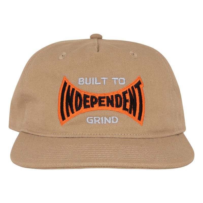 Independent  Built To Grind Span Snapback Unstructured Hat Unisex 5150 Skate Shop