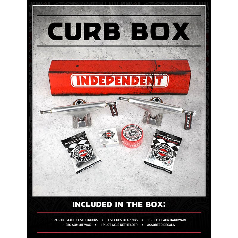 Independent Curb Box Set Skateboard Trucks