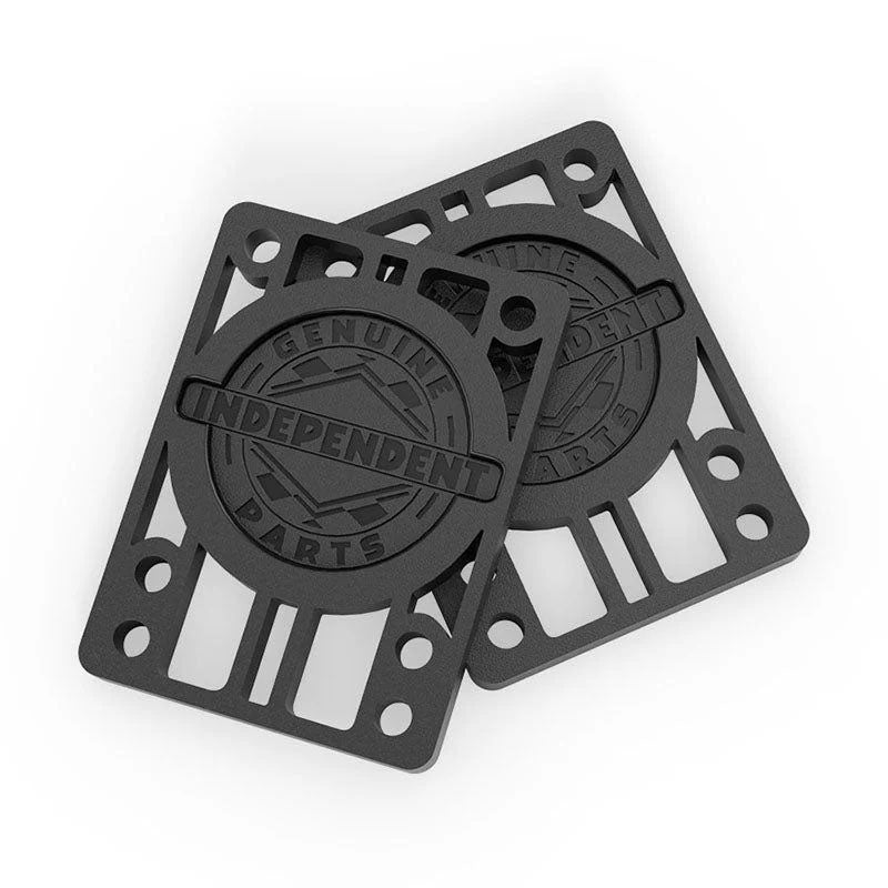 Independent Trucks 1/4" Genuine Parts Black Skateboard Risers 2pk