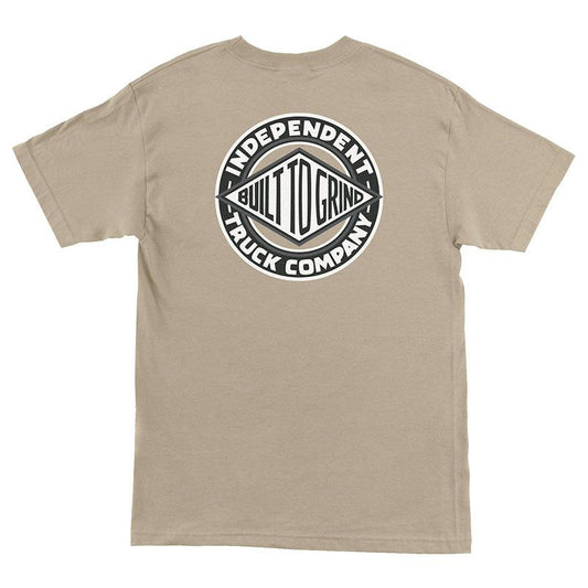 Independent Trucks BTG Summit Short Sleeve Midweight Mens Sand T-Shirts 5150 Skate Shop