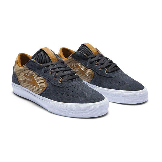 Lakai Limited Footwear ATLANTIC VULC Mens CHARCOAL/TAN SUEDE Shoes 5150 Skate Shop