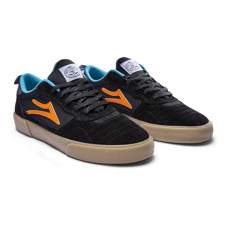 Lakai x Poler Cambridge Black/Multi Suede Mens Shoes 5150 Skate Shop