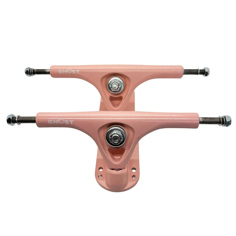 Ghost Boards X 5150 Skate Shop 39" LED Custom Complete Longboard Topograph Metallic Pink Trucks/LED Red Wheels #B2