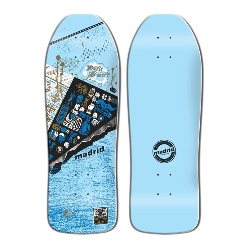 Madrid 10" x 30.375" BEAU BROWN MAYAN Skateboard Deck 5150 Skate Shop