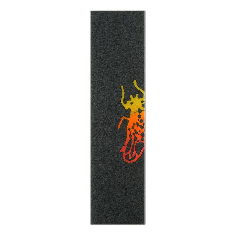 Madrid 10.5" x 40" Hand Stenciled Jumbo Retro Worm Orange FlyPaper Skateboard Grip Tape 1pc-5150 Skate Shop