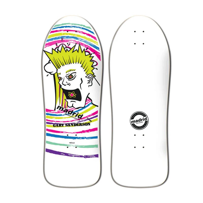 Madrid 10.625" x 30.25" GARY SANDERSON ATOMIC Skateboard Deck - 5150 Skate Shop