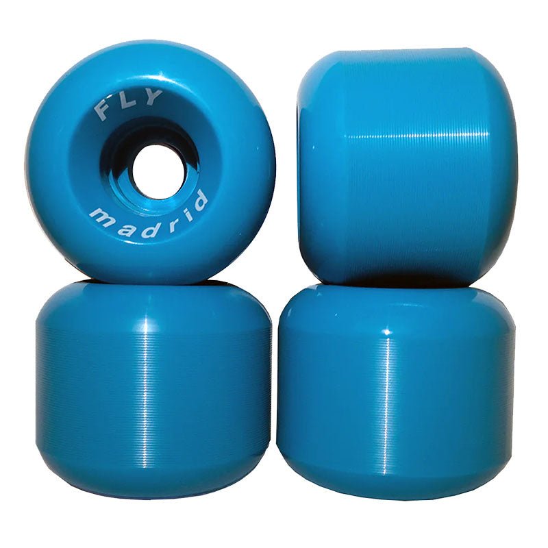 Cyan Loading Wheel Madrid 60mm 90a Fly CYAN Skateboard Wheels 4pk – 5150 Skate Shop