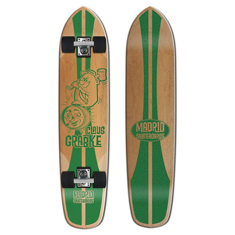 Madrid CLAUS RETRO CRUISER | GREEN 2.0 Complete Skateboard-5150 Skate Shop