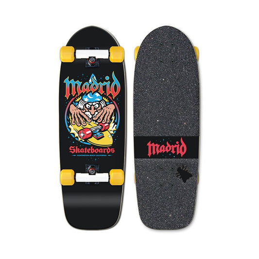 Madrid FALU WIZARD Black Complete Skateboard-5150 Skate Shop