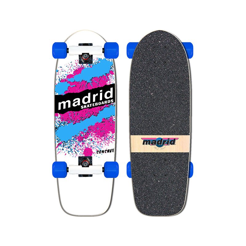 Madrid RETRO EXPLOSION WHITE Complete Skateboard-5150 Skate Shop