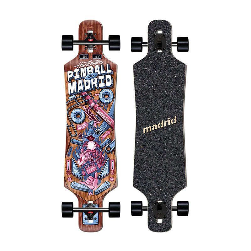 MADRID SPADE 39" PINBALL WIZARD Drop-Thru Trucks Longboard Skateboard-5150 Skate Shop