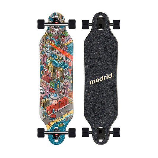 MADRID WEEZER 36" MADRID CITY Drop Through Trucks Longboard Skateboard-5150 Skate Shop