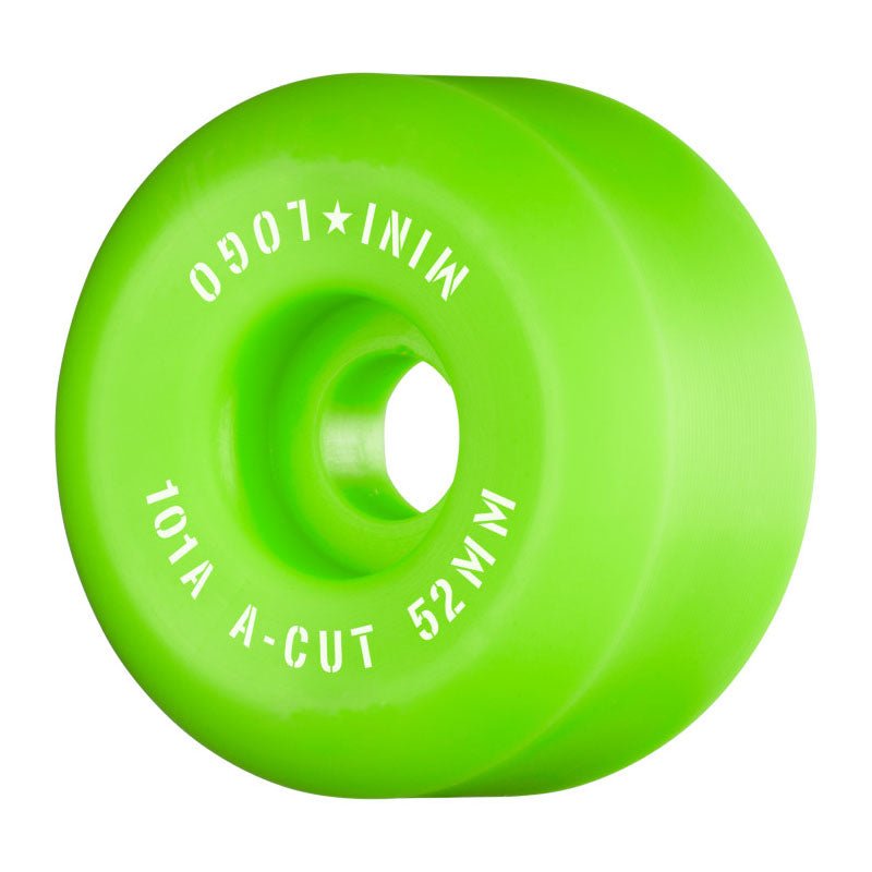 Mini Logo 52mm 101a A - cut "2" Green Skateboard Wheels 4pk