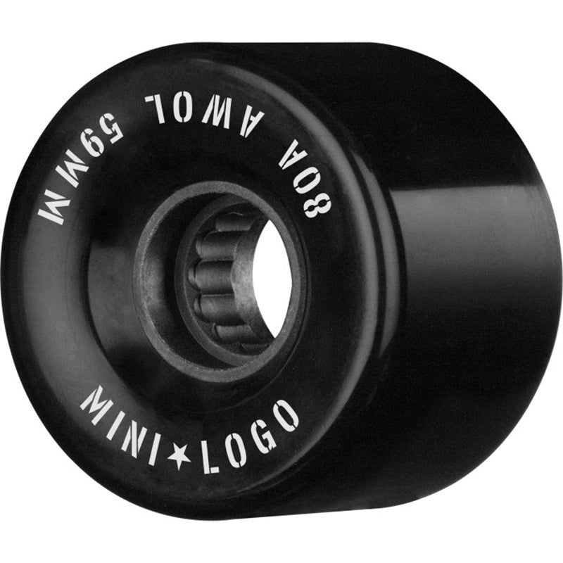 Mini Logo 59mm 80a AWOL Black Skateboard Wheels 4pk 5150 Skate Shop