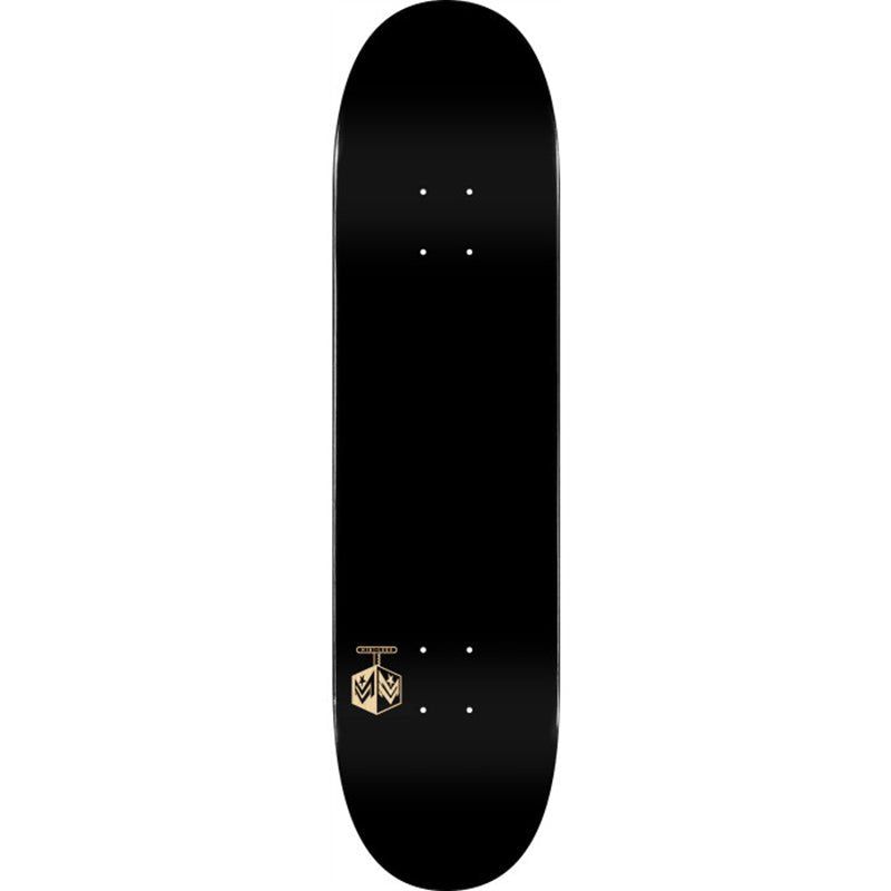 Mini Logo 7.75" DETONATOR SOLID BLACK Skateboard Deck 5150 Skate Shop