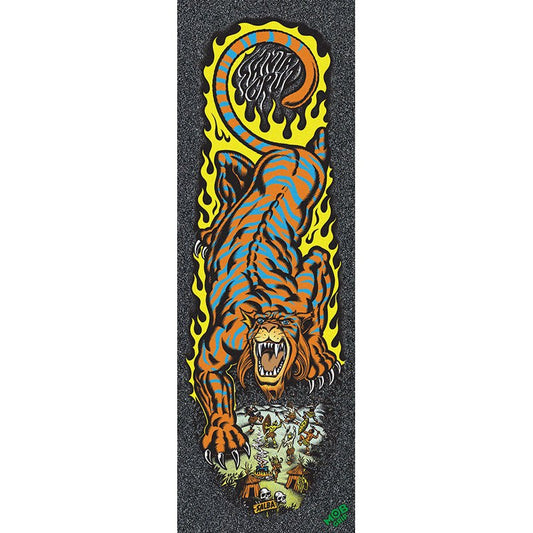 Mob Grip 11" x 33" Santa Cruz Salba Tiger Graphic Skateboard Grip Tape (#ST-1)-5150 Skate Shop