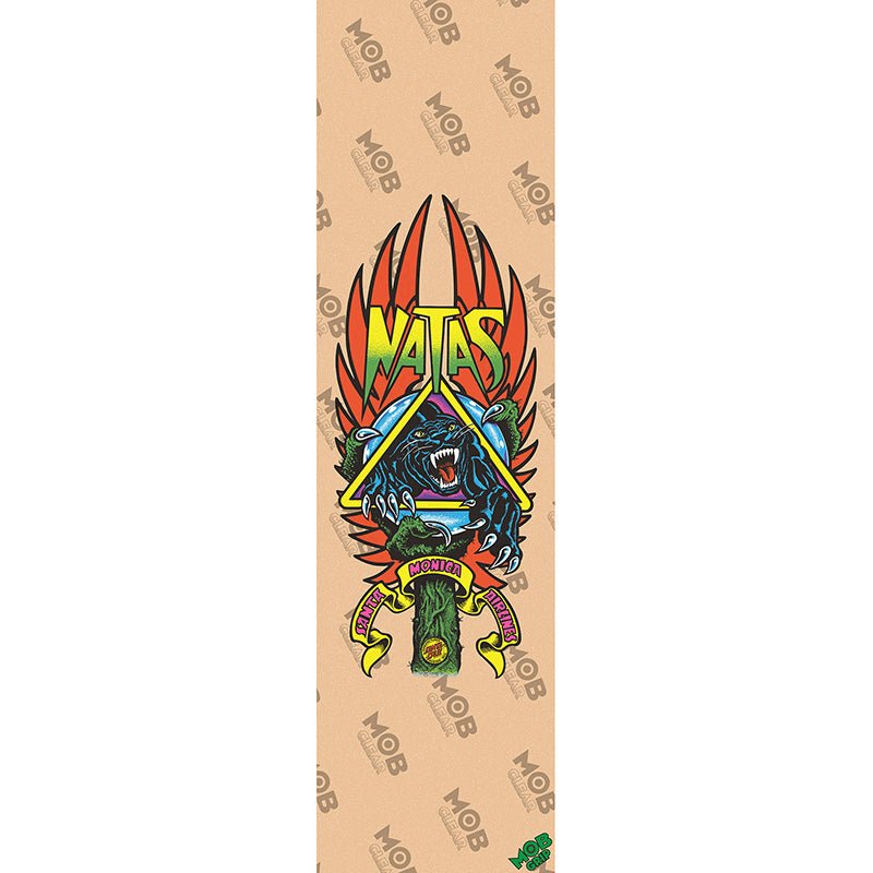 Mob Grip 9" x 33" Santa Cruz Natas Panther CLEAR Graphic Skateboard Grip Tape (#MG-A)-5150 Skate Shop