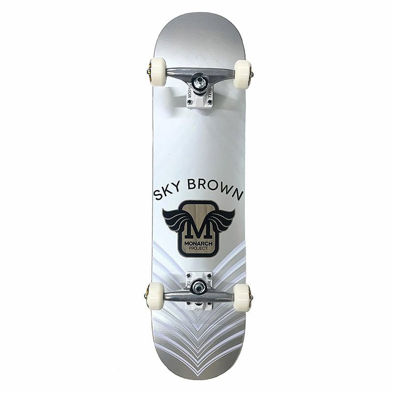 Monarch Project Sky Brown Horus Metallic R7 7.75" ALLOY Complete Skateboard
