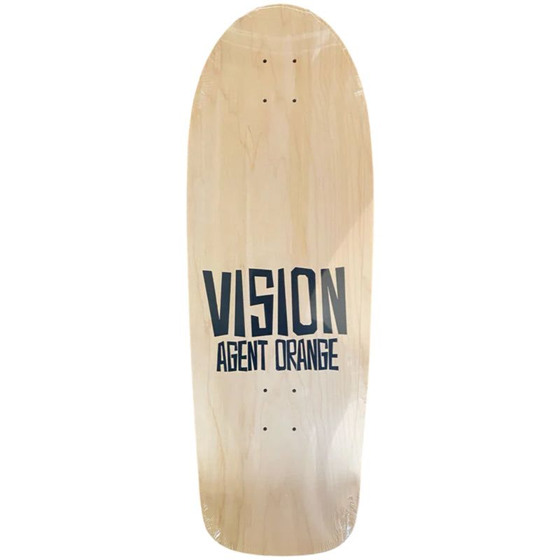 NOS Vision Agent Orange Reissue Deck - Natural - 10.25" x 30" 5150 Skate Shop