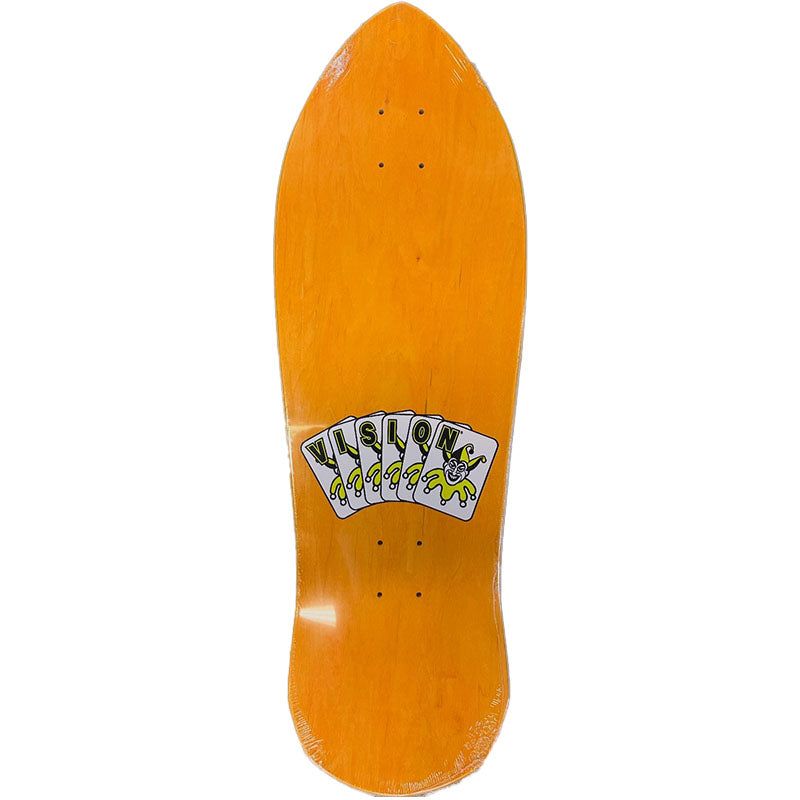 NOS Vision Joker Reissue Deck - Orange Stain - 10.25" x 30.5" 5150 Skate Shop