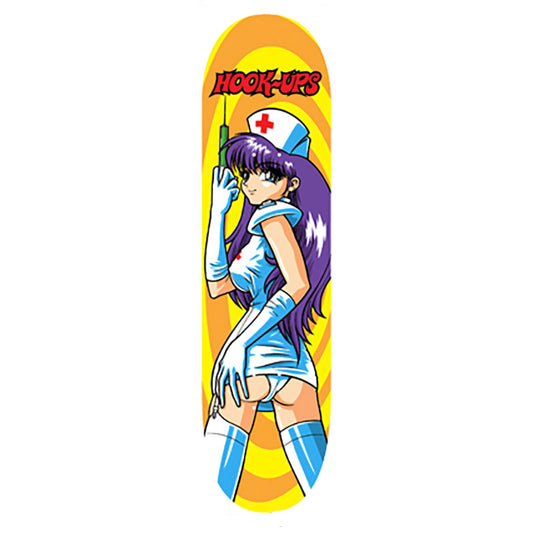 Hook-Ups Skateboards 8.25" x 32" Nurse Cherry Skateboard Deck