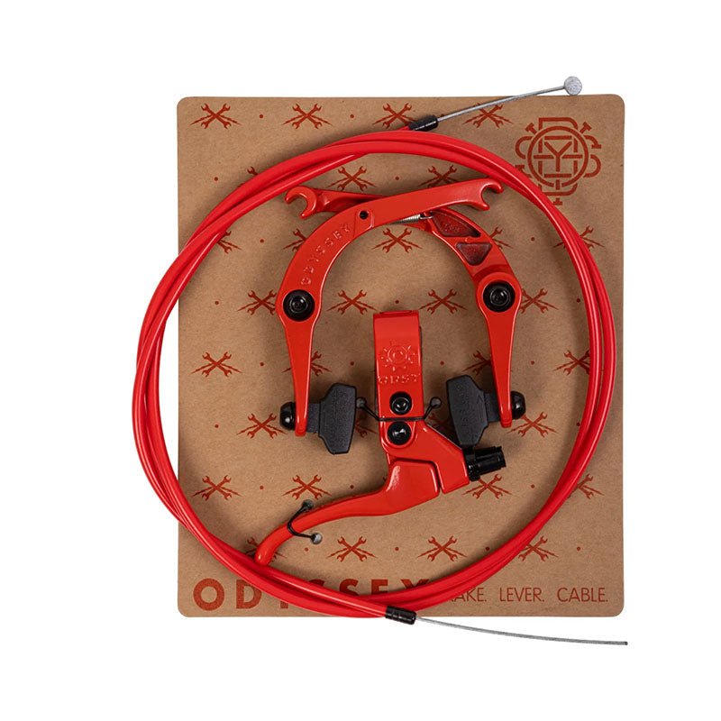 Odyssey Fire Engine Red Springfield Bicycle Brake Kit - 5150 Skate Shop