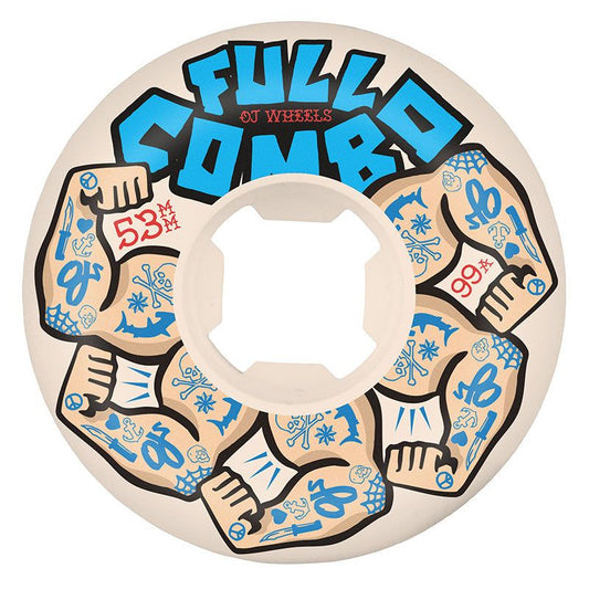 OJ 53mm 99a Team Elite White Full Combo Skateboard Wheels 4pk 5150 Skate Shop