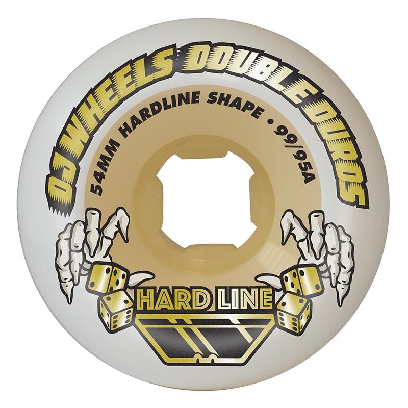OJ 54mm Double Duro Gum Hardline 99a/95a Skateboard Wheels 4pk