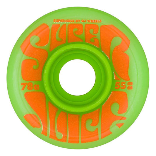 OJ 55mm 78a Mini Super Juice Green Skateboard Wheels 4pk 5150 Skate Shop