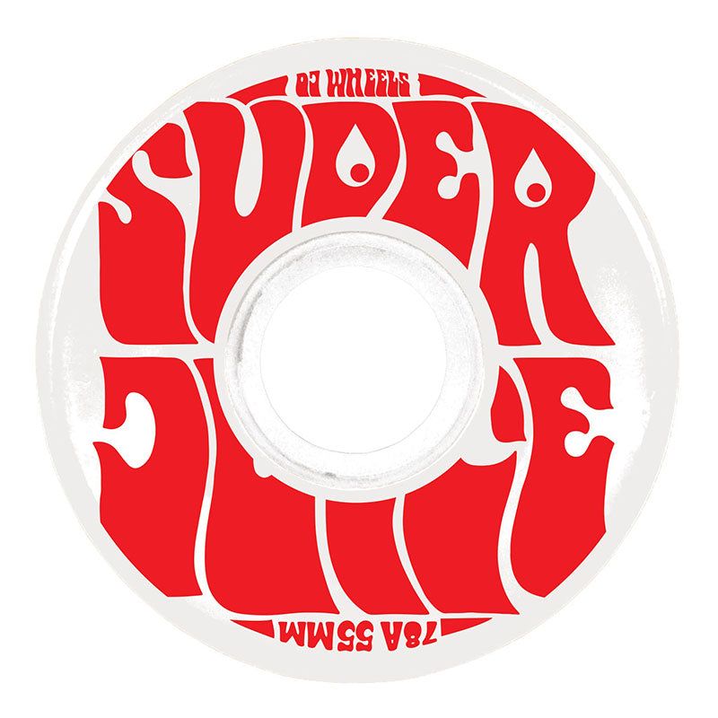 OJ 55mm 78a Mini Super Juice White Skateboard Wheels 5150 Skate Shop