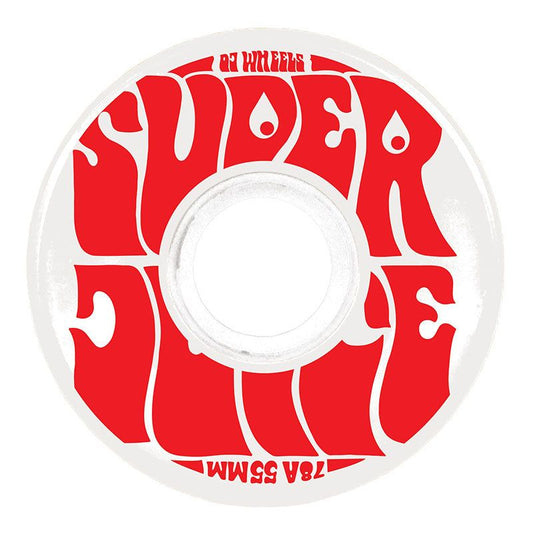 OJ 55mm 78a Mini Super Juice White Skateboard Wheels 5150 Skate Shop