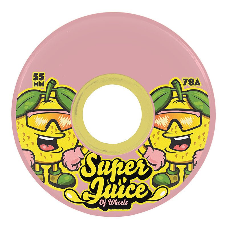 OJ 55mm 78a Paloma Pink Mini Super Juice Skateboard Wheels 4pk (Shipping Monday)