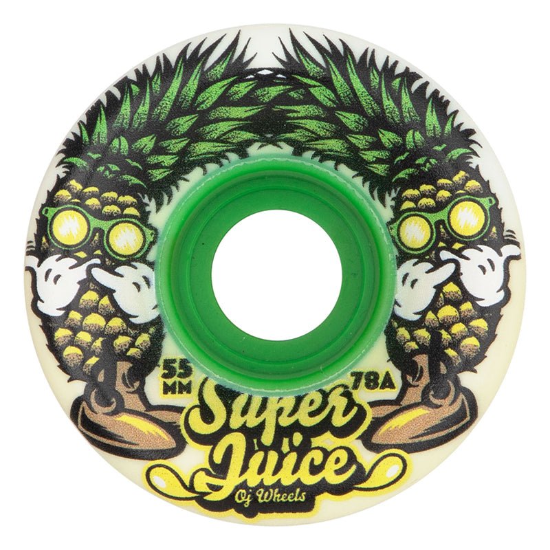 OJ 55mm 78a Pina Colada Mini Super Juice Skateboard Wheels 4pk