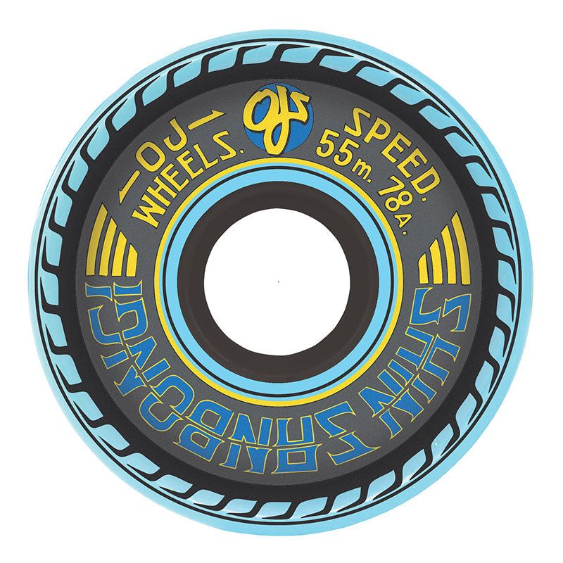 OJ 55mm 78a Shin Sanbongi Mini Super Juice Blue Skateboard Wheels 4pk 5150 Skate Shop