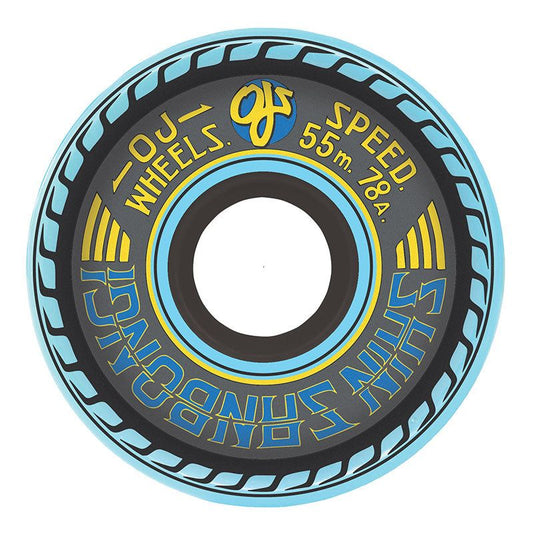OJ 55mm 78a Shin Sanbongi Mini Super Juice Blue Skateboard Wheels 4pk 5150 Skate Shop