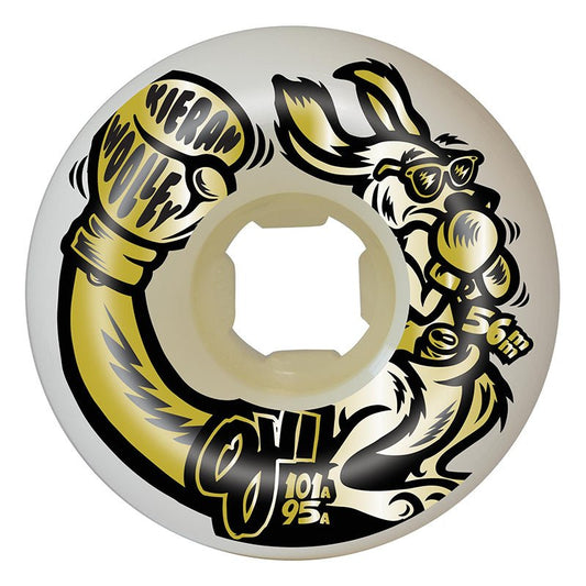 OJ 56mm 101a/95a Kieran Woolley Roo Gold Double Duro White Mini Combo Skateboard Wheels 4pk - 5150 Skate Shop