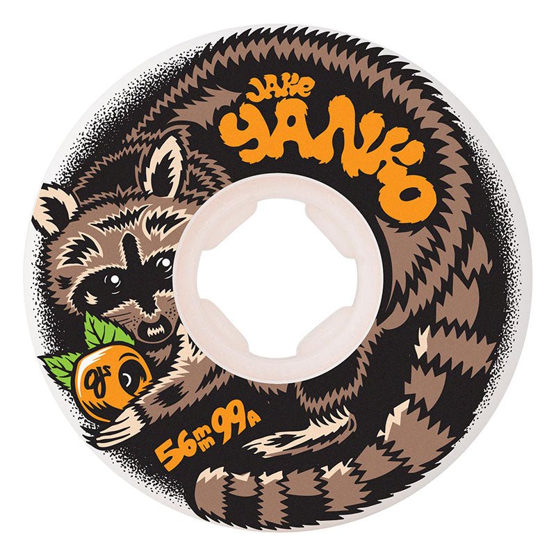 OJ 56mm 99a Jake Yanko Night Panda Elite Chubbies White Skateboard Wheels 4pk - 5150 Skate Shop