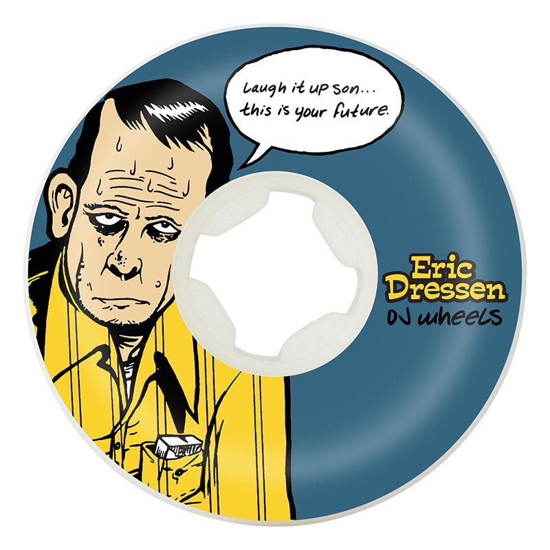 OJ 58mm 99a Eric Dressen Laugh It Up Original White Skateboard Wheels 4pk - 5150 Skate Shop